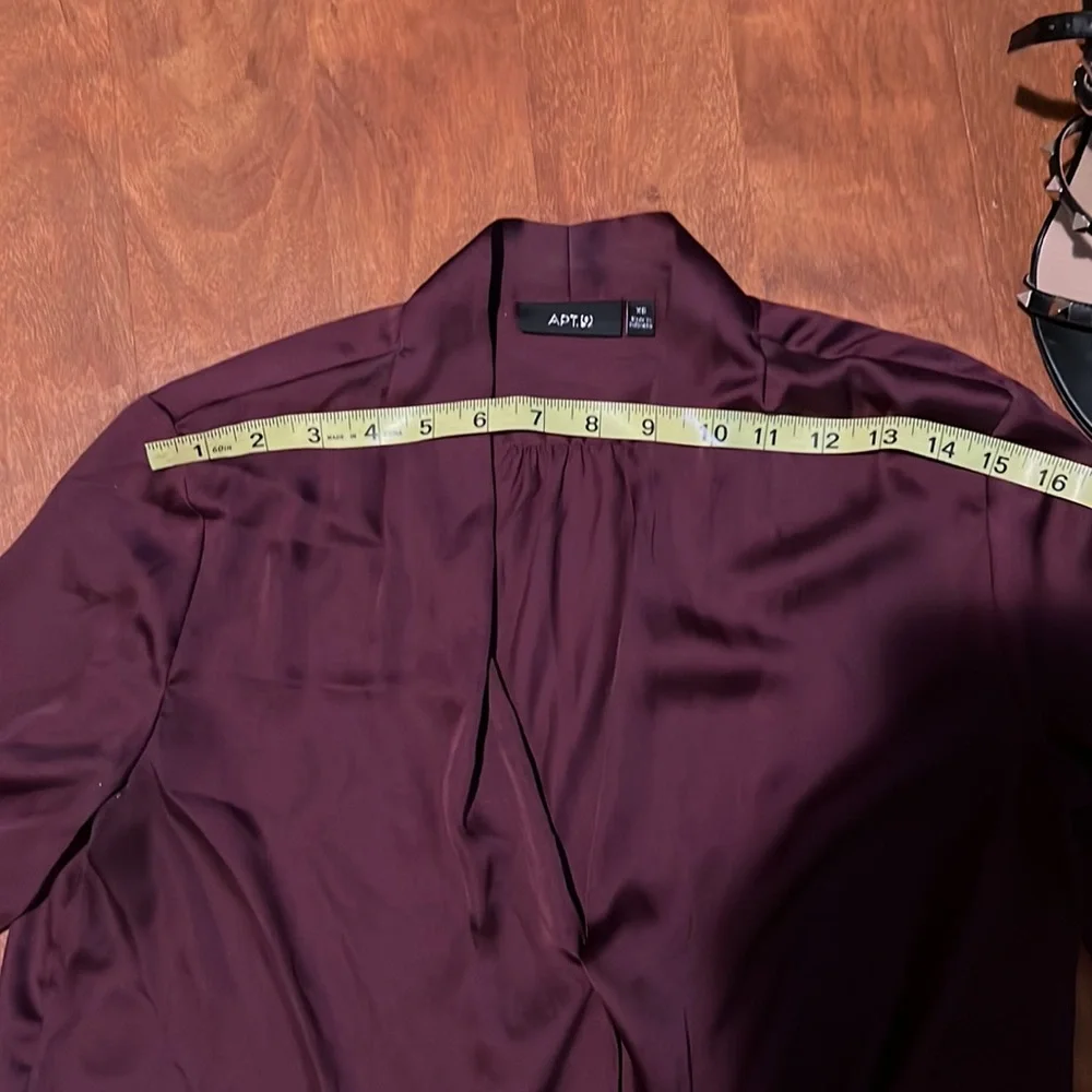 Apt 9 Purple Blouse Long Sleeve - Picture 3 of 9